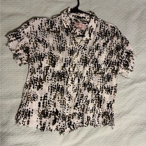 Philosophy White Patterned Blouse